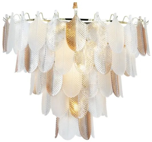 MAXLIGHT P0418 - Luster na reťazi ARWENA 15xE14/40W/230V pr. 80 cm zlatá