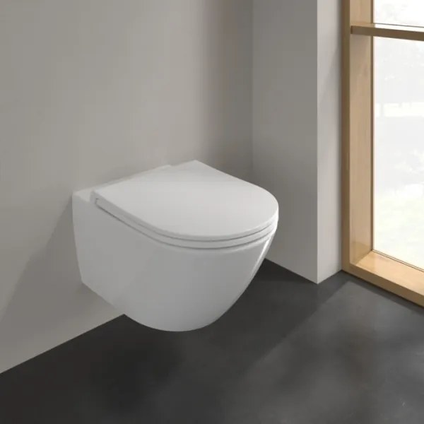Villeroy & Boch 4670T901 - Závesné WC s doskou SoftClose SUBWAY keramika/biela
