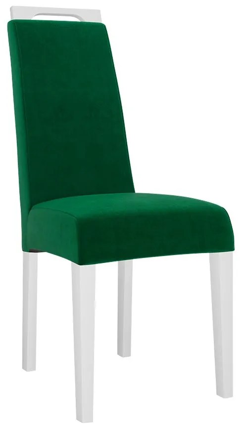 Jedálenská stolička JK79, Dostupné poťahy: Magic Velvet 2225, farebné prevedenie stoličky v dreve: biela