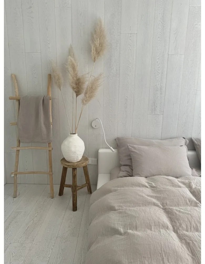 Béžové mušelínové obliečky na jednolôžko 135x200 cm Plain Muslin – Butter Kings