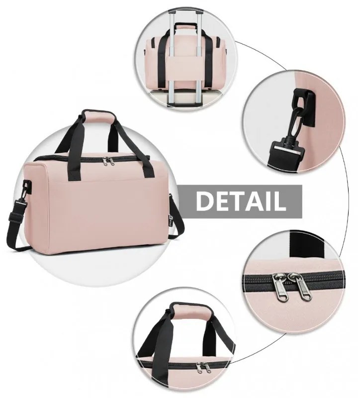 Konofactory Ružová príručná taška do lietadla "Pack" - S (25l)