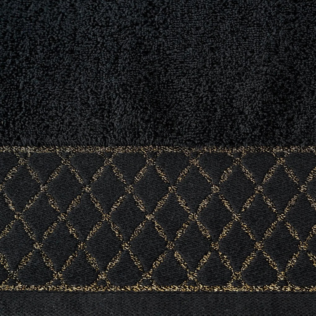 BAVLNENÝ UTERÁK LAYLA 50X90 CM ČIERNA