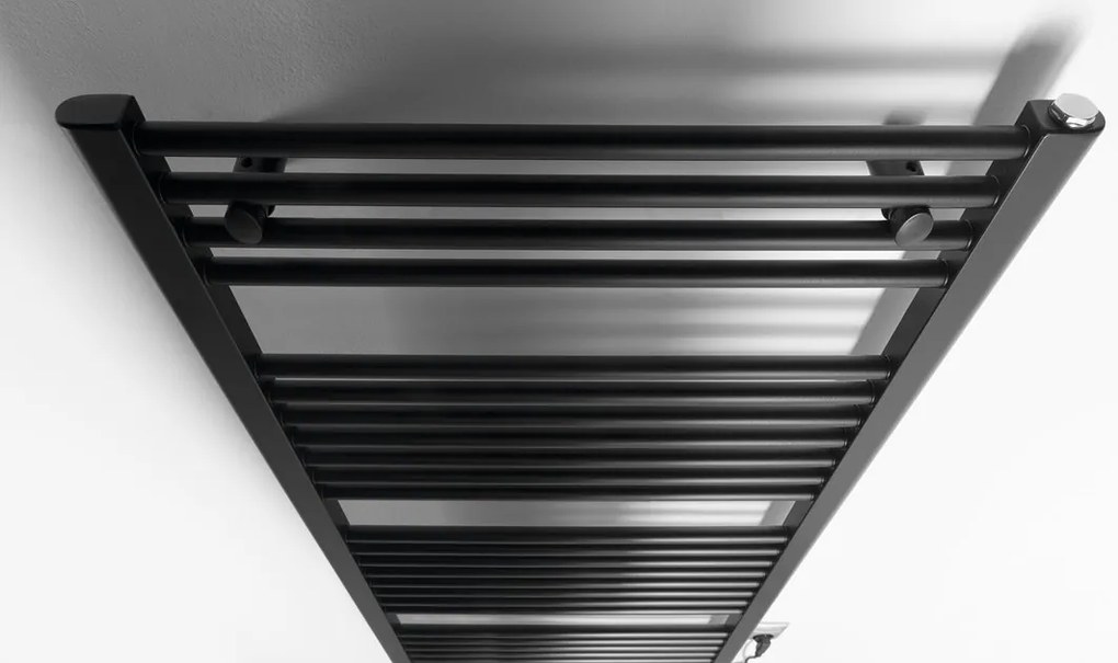 Aqualine Aqualine, DIRECT-E elektrické vykurovacie teleso, rovné, 600x1320 mm, 600 W, čierna, ILE36TB