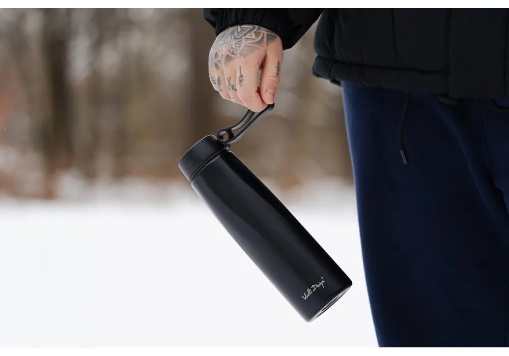Čierna termoska 500 ml Fuori – Vialli Design