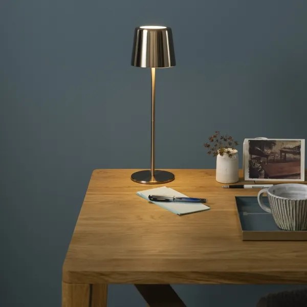 Brilliant - LED stmievateľná dotyková vonkajšia lampa XAANA LED/4W/5V IP44 zlatá