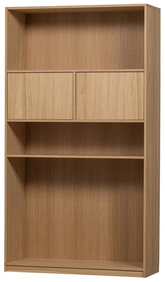 Modulárna knižnica v dekore duba v prírodnej farbe 264x243 cm Modulair – vtwonen