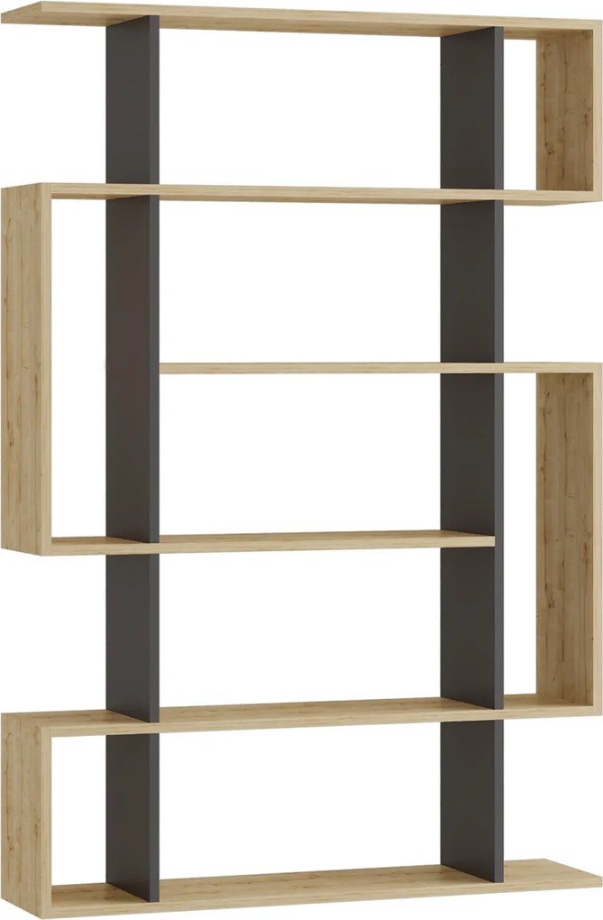 Knižnica Houseland Mito dub safírový/antracit