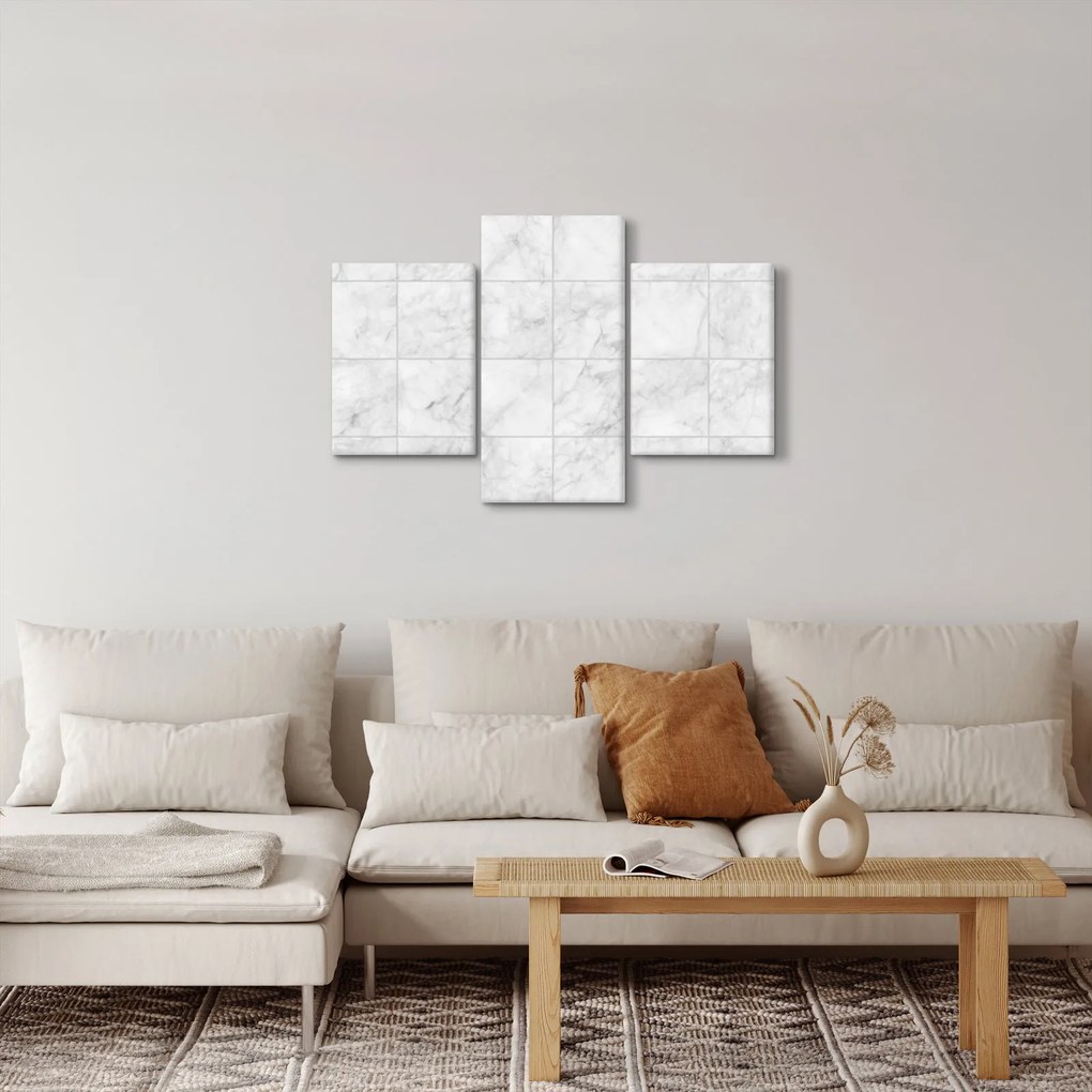 Obraz - Mramorové dlaždice (90x60 cm)