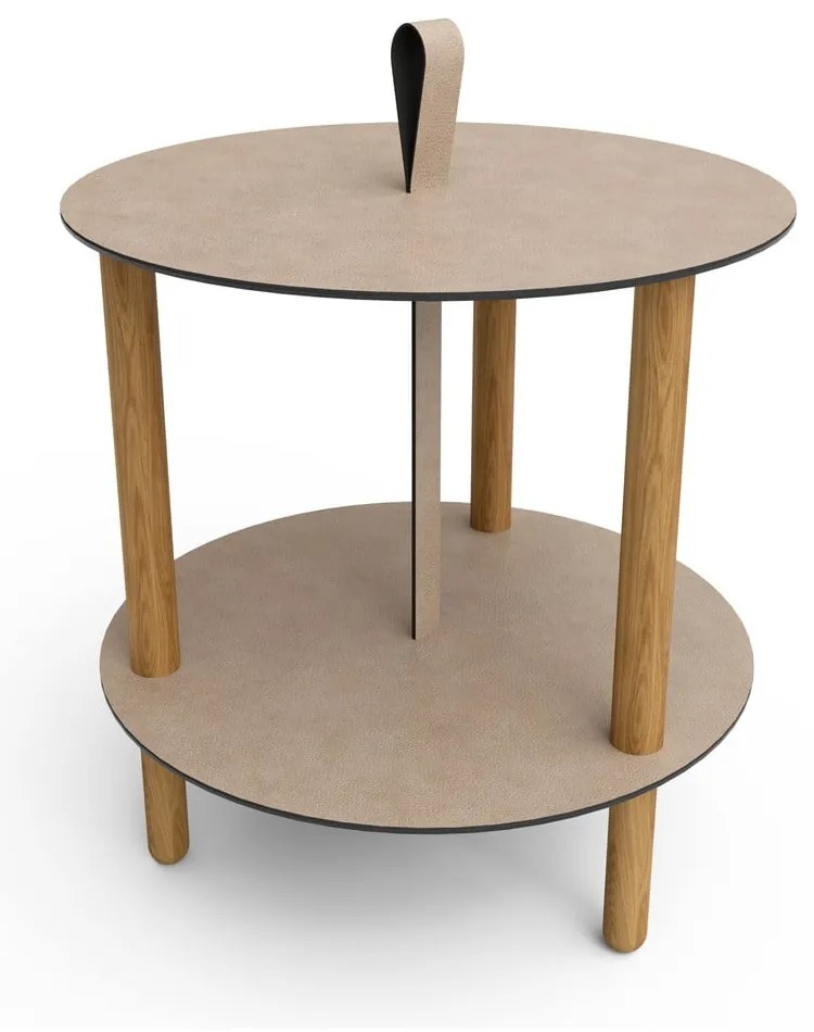 Okrúhly odkladací stolík ø 48 cm Strap L Bull – LIND DNA