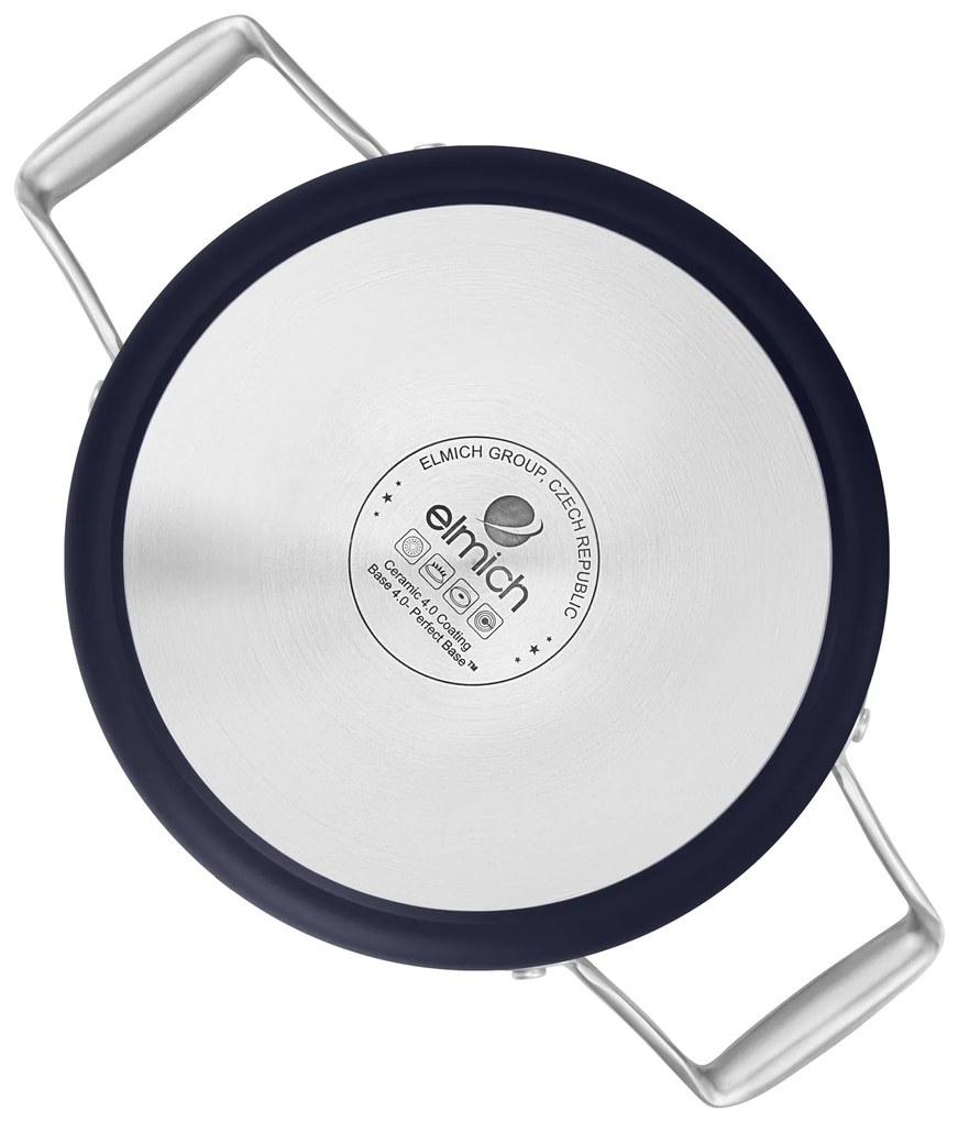 Elmich Nepriľnavý keramický hrniec Vital Ø 20 cm (3.5L) - tmavo modrá