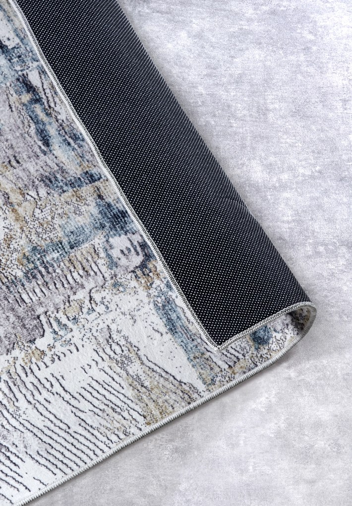 Kusový koberec Imagination New 106038 Sapphire/Gold z kolekcie Elle, 80x150, viacfarebná, obývacia izba, ELLE Decoration