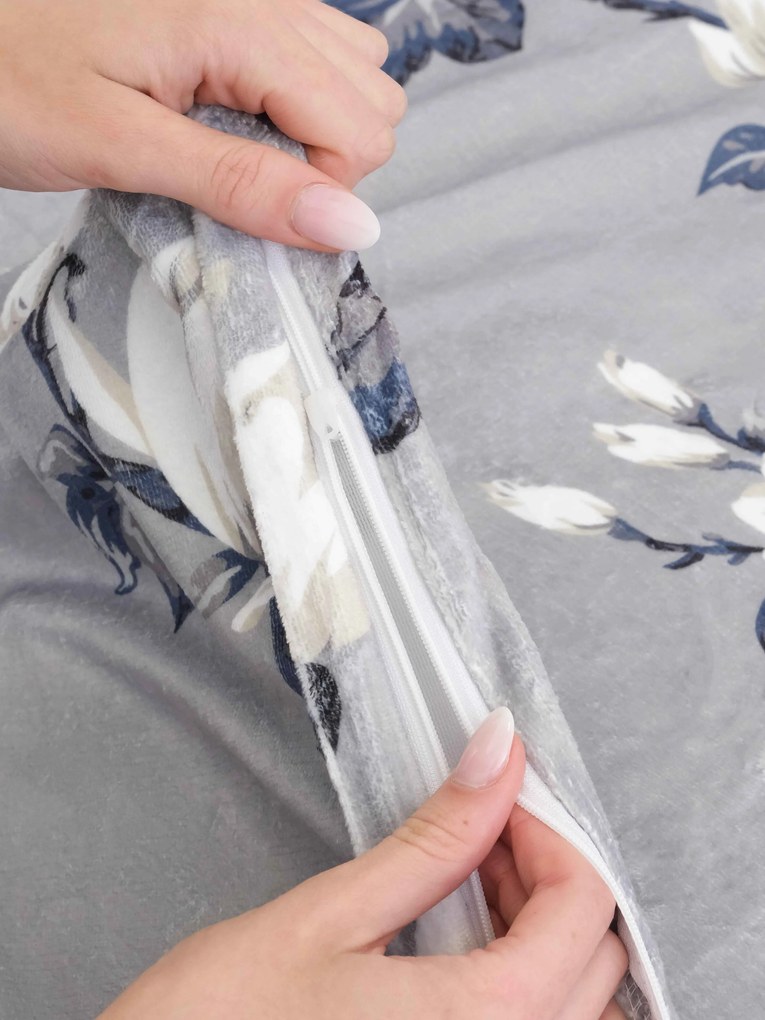 Obliečky mikroplyš Digital – Johari šedé