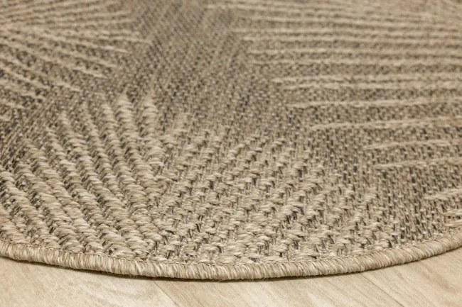 Koberec Patio 5028/170 béžový / hnedý kruh