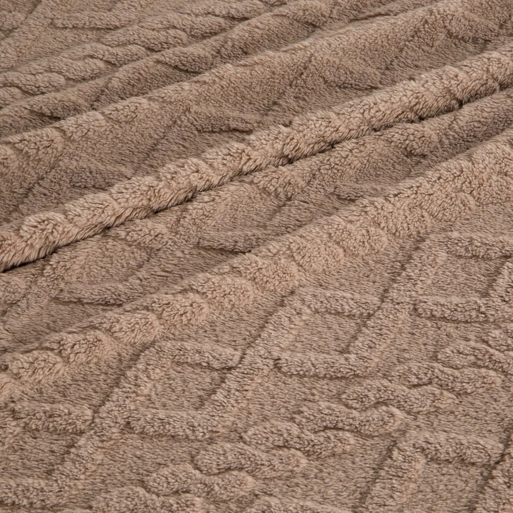 DEKA BRAID 200X220 CM BÉŽOVÁ