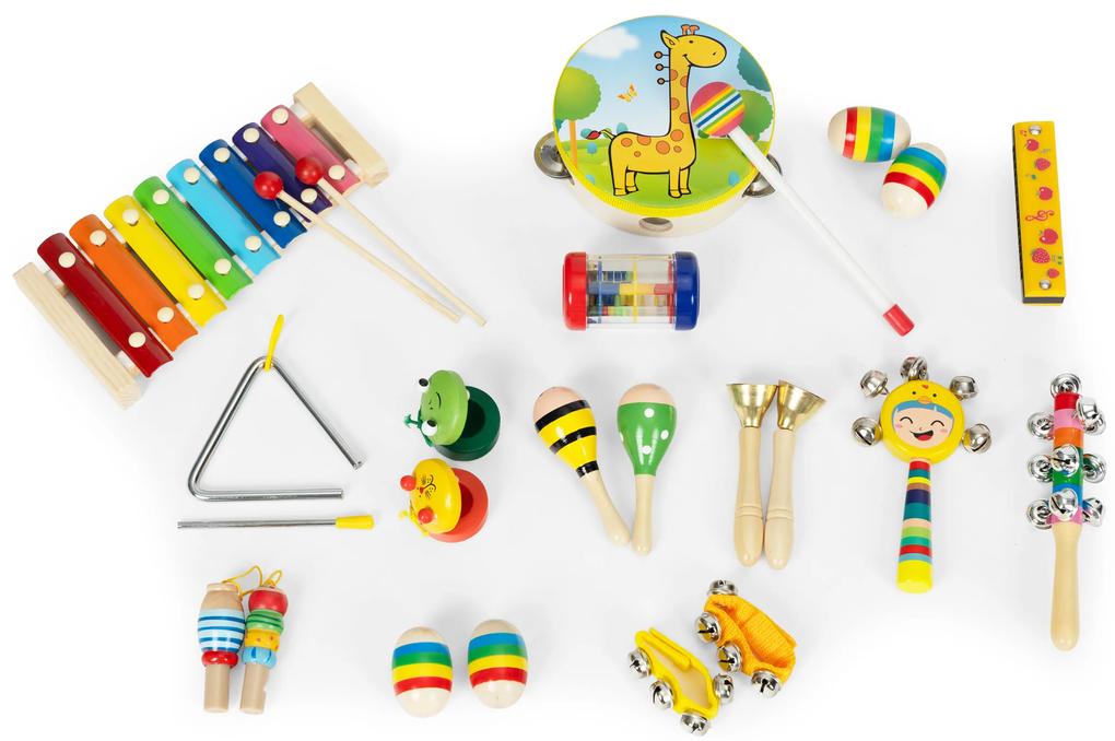 ECOTOYS Sada drevených nástrojov pre deti 14 nástrojov