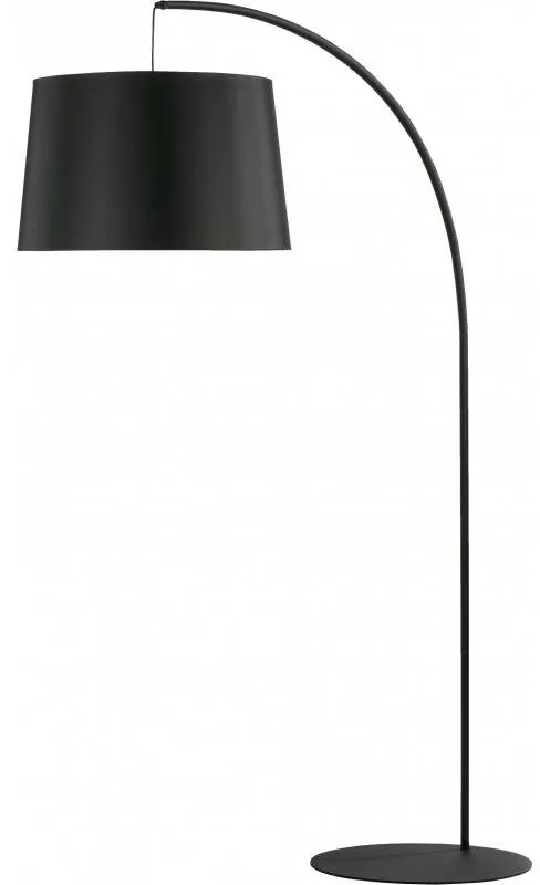 Moderná oblúková stojacia lampa HANG, 1xE27, 60W, čierna Tlg AZEGLIO 5077