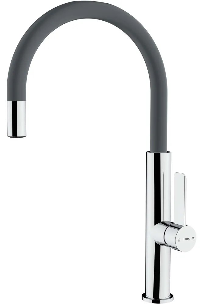 TEKA FOT 995 ST páková drezová batéria, výška výtoku 243 mm, chróm/Stone Grey, 116030046