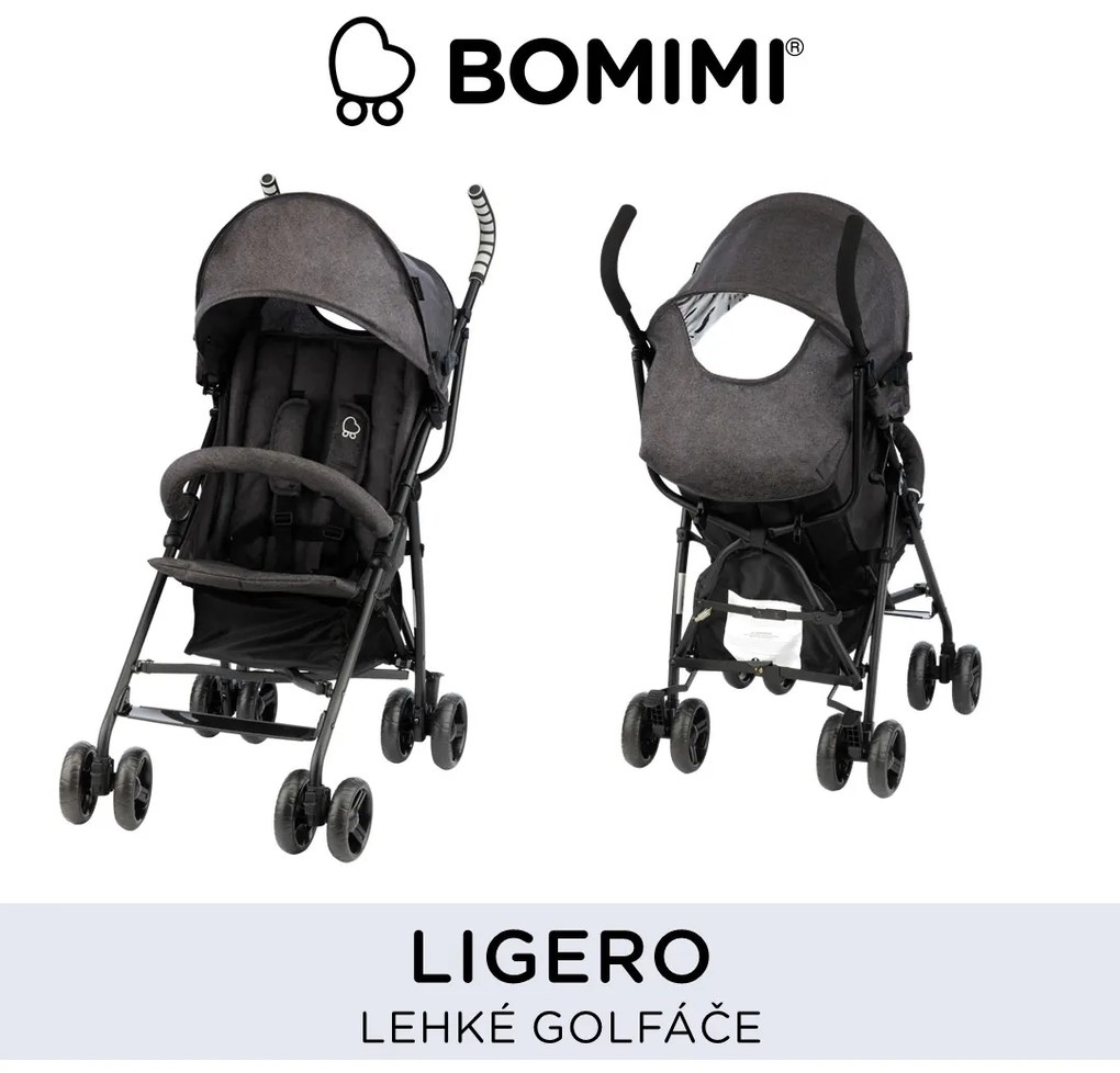 Bomimi LIGERO golfky (6m-15kg) ANTHRACITE melange