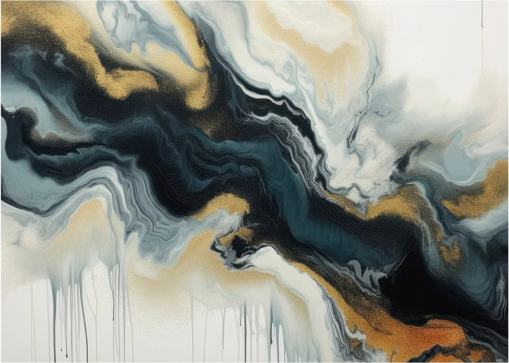 Obraz - Mramorovaná kresba (70x50 cm)