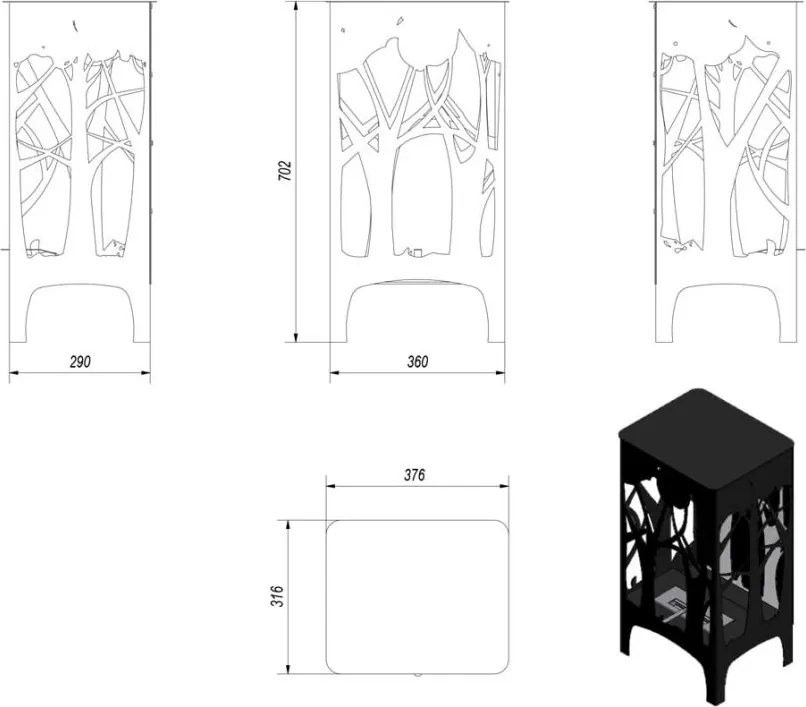 Stojaci biokrb Foxtrot