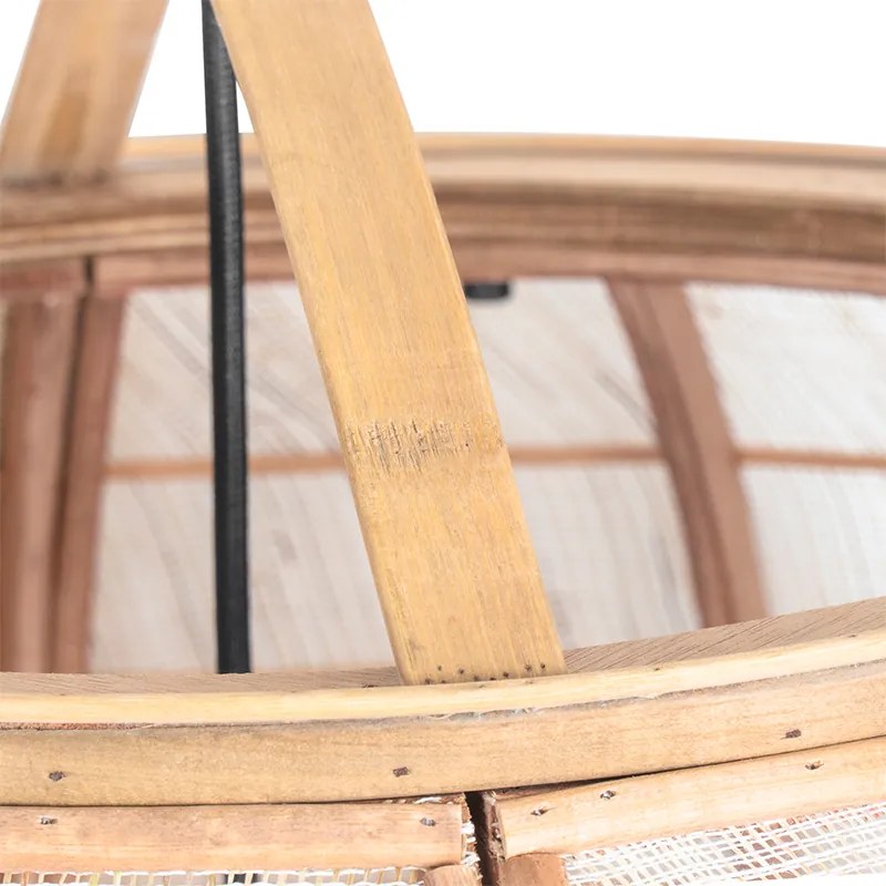 Inteligentné závesné svietidlo hnedé 58 cm vrátane Wifi G95 - Pascal