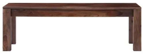 vidaXL Konferenčný stolík, sivý 110x50x35 cm, drevený masív sheesham-