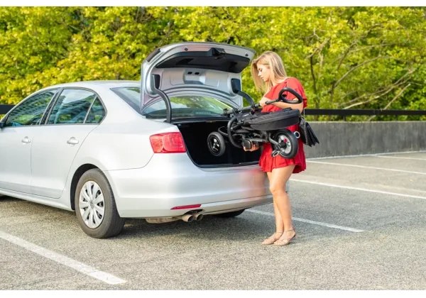 QPlay - Detská trojkolka 3v1 RITO AIR čierna