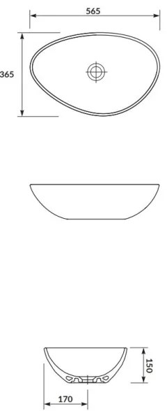 Cersanit K116-052 - Umyvadlo MODUO 36,5x56,5 cm keramika, lesklá biela