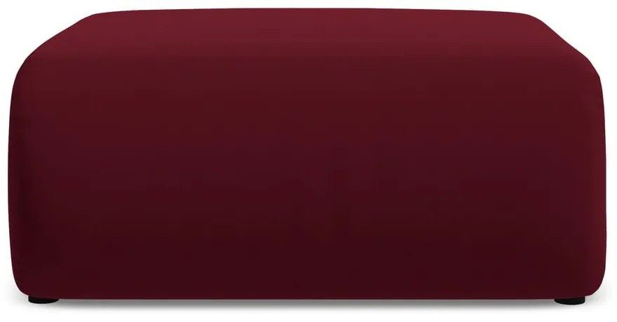 Vínovočervená zamatová podnožka Ekahi – Makamii