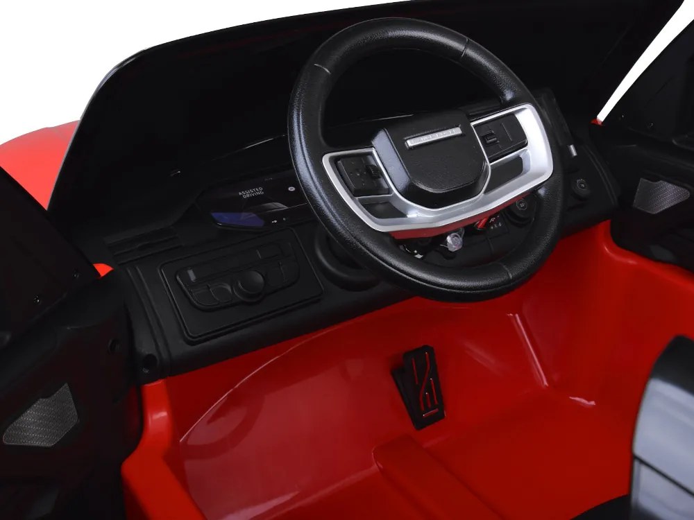 JOKOMISIADA Elektrické auto na batérie RANGE ROVER 4x4 s displejom na diaľkové ovládanie červené PA0319