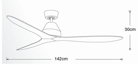 Lucci air 213044 - Stropný ventilátor WHITEHAVEN 1xGX53/18W/230V čierna + DO