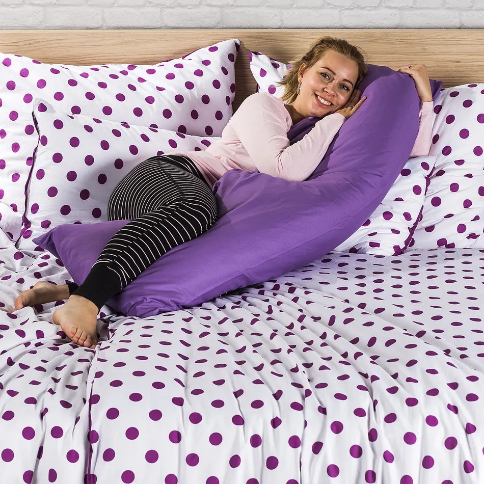 4Home Obliečka na Relaxačný vankúš Náhradný manžel tmavofialová