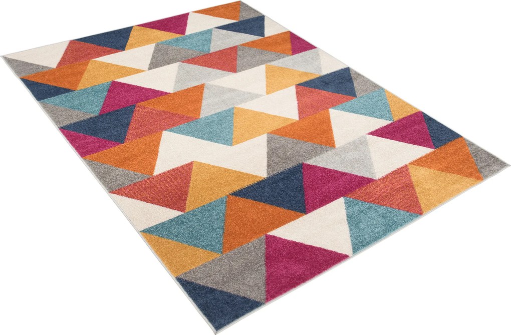 TA Koberec C944A BIELA/RUŽOVÁ AZÚROVÁ Rozmer: 140x190 cm