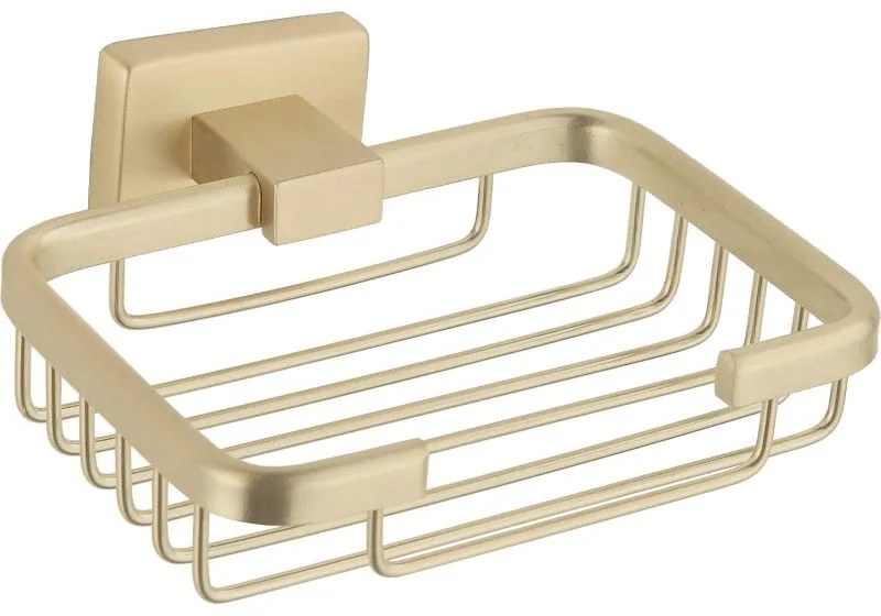 Mexen Arno, drôtená miska na mydlo, zlatá matná, 7020751-55