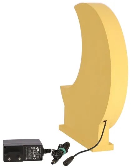 LED Detská stolná lampa MOON LED/12W/230V žltá