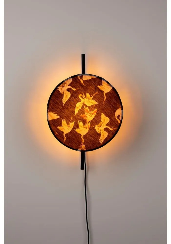 Čierne nástenné svietidlo Jaylee – White Label