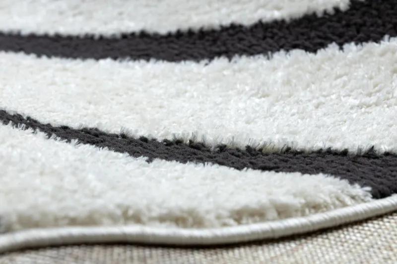 Dywany Łuszczów Kusový koberec Mode 8631 geometric cream/black - 160x220 cm