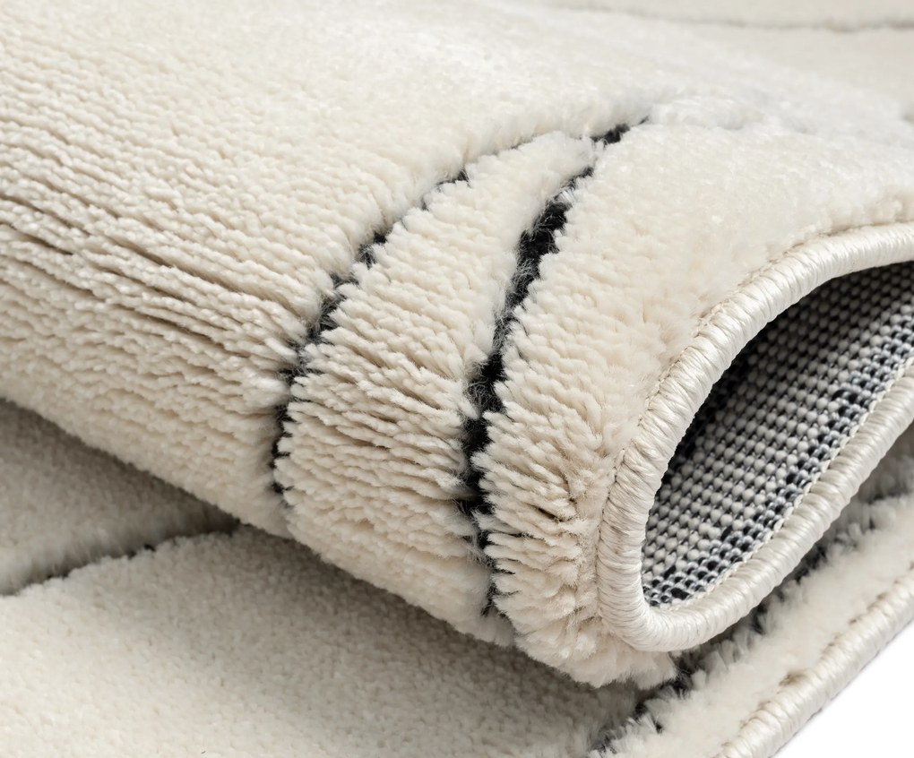 My Flair, Behúň Moroccan Magic CA40047 weiß, 80x250, čiernobiela, obývacia izba