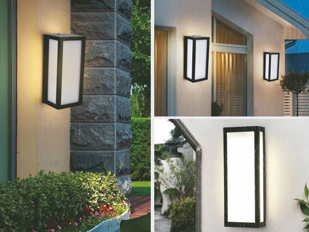 TOP LIGHT Svetlo nástenné-stropné Burgos XL, Biela-Čierna