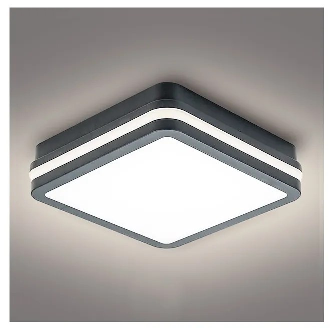 Brilagi - LED Vonkajšie svietidlo so senzorom BENE LED/18W/230V 22x22 cm IP54