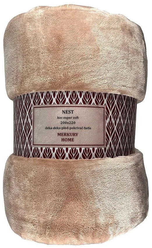Deka Nest Super Soft svetloružová 200x220 Merkury Home