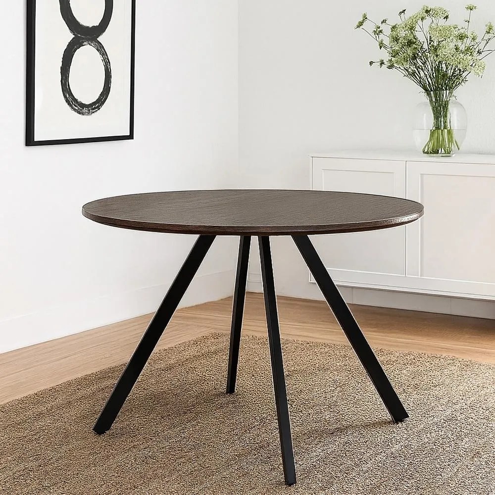 Jedálenský stôl AVENBERG RONDO Ø120 hnedý