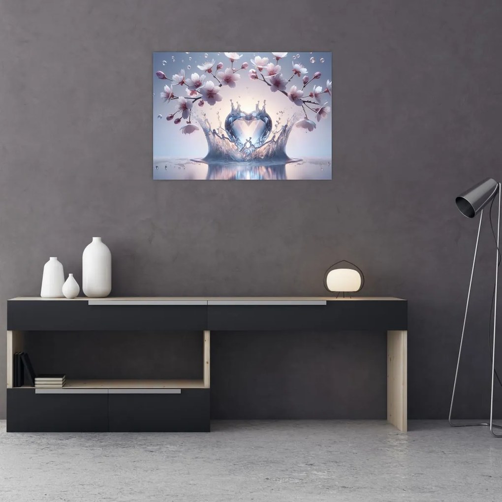 Obraz - Diamantové srdce (70x50 cm)