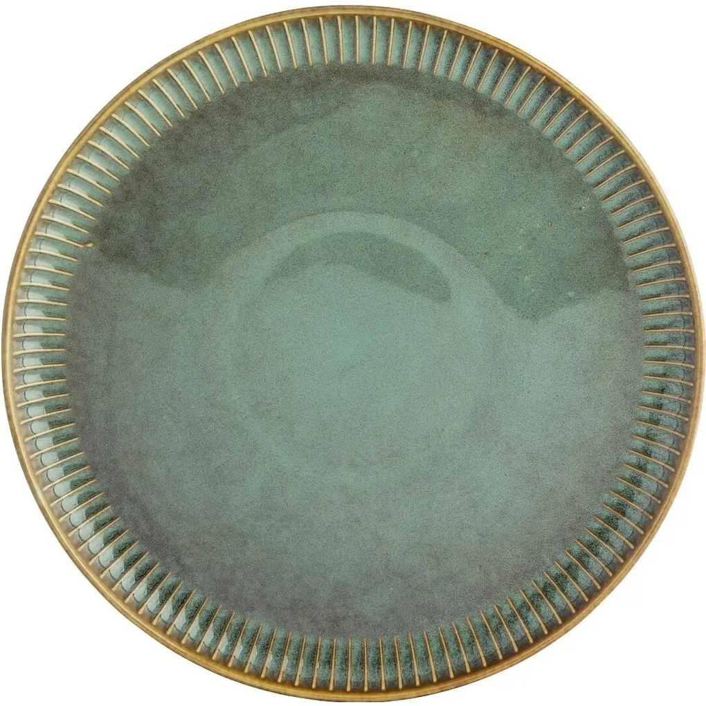 Altom Porcelánový mělký tanier Reactive Sage, 26cm