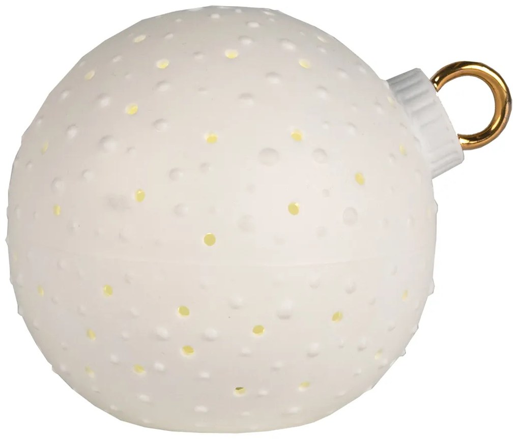 Porcelánová LED svetelná guľa DOTS