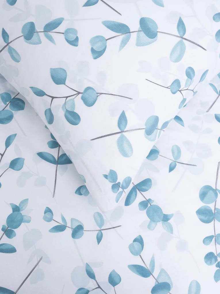 Bavlnená obliečka na vankúš Renforcé 70 × 90 cm – Eukalyptus