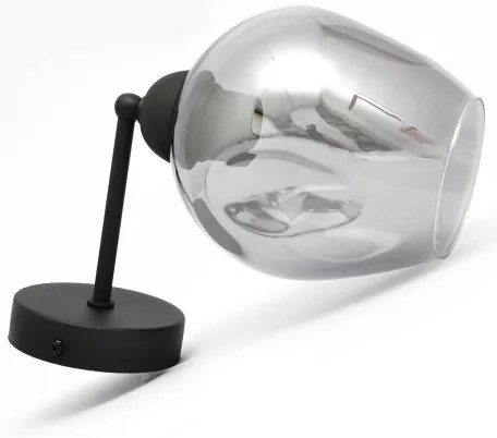 Nástenná lampa LILI 1xE27/15W/230V čierna/šedá