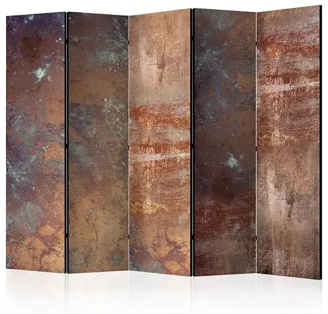 Paraván - Rusty Plate II [Room Dividers] Veľkosť: 225x172, Verzia: Jednostranný