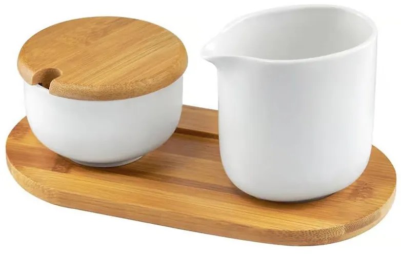 Am-Natural 3-dielna sada cukornička s kanvičkou na mlieko