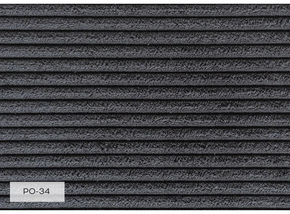 Antracitová menčestrová leňoška (ľavý roh) Chic Charlotte – Miuform